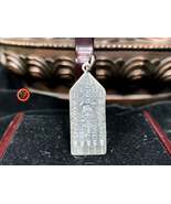 Thai Buddhist sak yant pendant, amulet, talisman. Dok Mai Sawan -Silver - £29.88 GBP