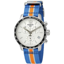 Tissot Men&#39;s Quickster New York Knicks NBA Special Edition Silver Dial W... - £197.24 GBP