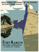 11x14&quot;Decoration Poster.Interior design art.Fort Marion St.Agustine cast... - $12.87