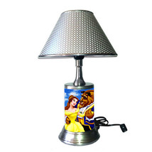 Beauty and The Beast desk lamp with chrome finish shade - £34.75 GBP