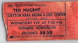 Ted Nugent Konzert Ticket Stumpf Juli 22 1981 Dayton Ohio - $49.48