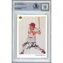 Lenny Dykstra Philadelphia Phillies Autograph 1991 Upper Deck BGS Auto 10 Slab - £101.80 GBP