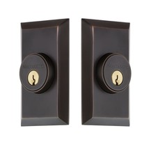 Nostalgic Warehouse Studio Double Cylinder Deadbolt, Timeless Bronze - $220.99