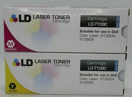 Laser Toner Cartridge LD T108C And LD T109C Suitable for Dell 2130CN  2135CN New - £10.93 GBP