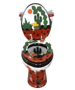 Mexican Toilet ELONGATED Comfort Height Hand Painted - Rancheros Negro - - $1,399.00