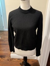 HOPE Black Wool Blend Pullover Crewneck Sweater SZ 2  - £46.28 GBP