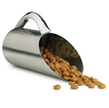 Dog Food Scooper Matte Finish Stainless Steel Easy Way to Scoop Kibble 1... - $21.75+