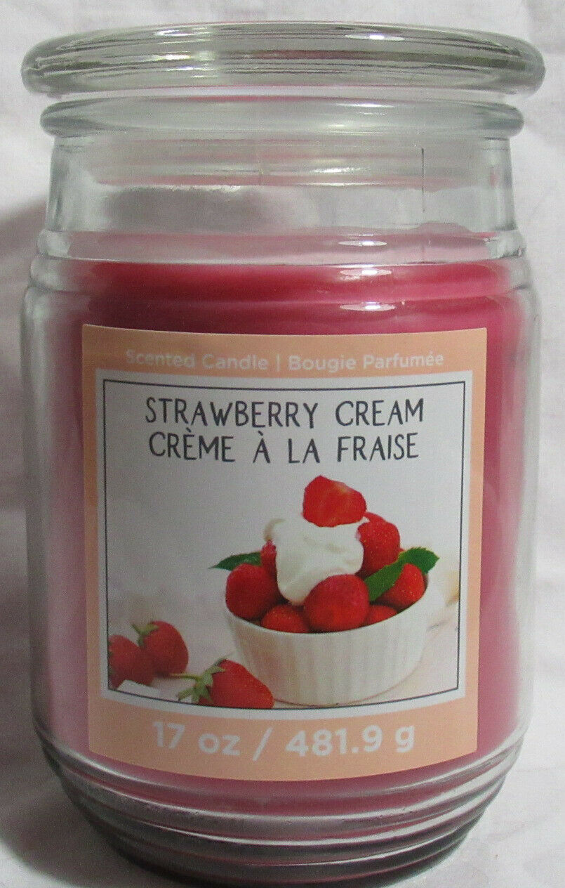 Primary image for Ashland Scented Candle NEW 17 oz Large Jar Single Wick Spring STRAWBERRY CREAM