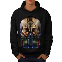 Wellcoda Skull With Mask Mens Hoodie, Triangle Casual Hooded Sweatshirt - £25.79 GBP+