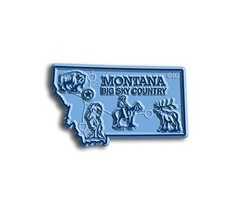 Montana Small State Magnet by Classic Magnets, 2.3&quot; x 1.5&quot;, Collectible ... - £2.28 GBP