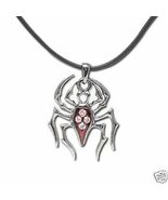 MYSTICA ACCESSORY RED GEM SPIDER LEADFREE ALLOY PENDANT - $261.36 MXN