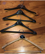 SEARS, GGG Clothes &amp; JCPenney Vintage Set Of 3 Plastic &amp; 1 Wooden Hangers - £5.10 GBP