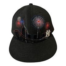 New Era 59FIFTY New York Yankees Wool Fitted Hat 7 1/2 Fireworks NYC Sky... - $31.50