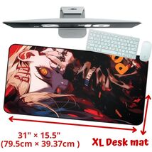 Anime Waifu Power Large Game Keyboard Desk Mat Chainsaw Man Manga Mouse Pad - $26.99