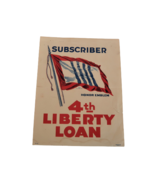Antique 1918 WWI 4th Liberty Loan Subscriber Honor Emblem Forbes Boston ... - €30,02 EUR