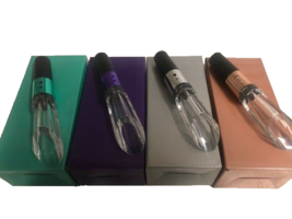 Rabbit 4-pc Aerate Wine With Super Aerator Silver Wine Pourer Brand New In Box - £14.87 GBP