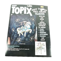 Topix Easy Iron On Transfer Carousel Horse - $21.42