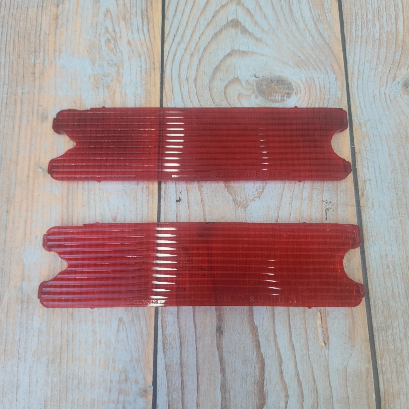 2x GM 5963493 1971-1972 Pontiac Grand Prix Red Inner Tail Light Lenses O... - $58.47