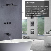 FSCEPIXI 3 Handles Tub Shower Faucet,Shower Faucet Set with Waterfall Tu... - £102.83 GBP