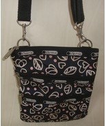 LeSportsac Triple Zip 3 Zipper Crossbody Shoulder Bag  Flower - $26.88 CAD