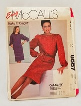 Misses' Dress or Top Skirt Size 8 - 10 McCall's 8667 Sewing 1983 Precut size 10 - $15.52