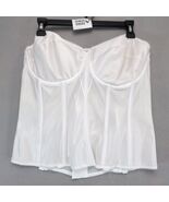 Dominique Juliette White Satin Longline Bra 42D Bustier Corset Bridal Un... - $20.00
