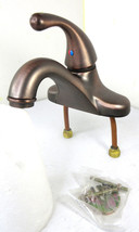 Glacier Bay Faucet Oil Rubbed Bronze Single Handle Lever Bathroom Lavatory - £19.68 GBP