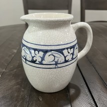 Potting Shed Jug Pitcher Dedham Pottery Crackle Glaze Bunny 5.75” 1986 - $29.69
