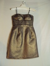 Max and Cleo Women&#39;s Gold/Black Holiday Special Occasion Event Dress Size 2 - £30.37 GBP