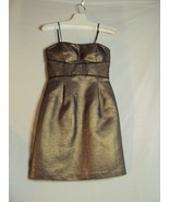 Max and Cleo Women&#39;s Gold/Black Holiday Special Occasion Event Dress Size 2 - £30.59 GBP