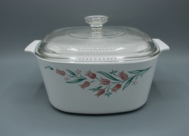 Vintage Corning (A-3-B) 3 Liter Casserole Dish Rosemarie Patten 8&quot;x8&quot;x4&quot;... - £27.14 GBP