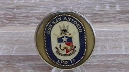 USN USS San Antonio LPD 17 Command Master Chief Challenge Coin #252Y - $38.60