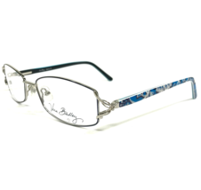 Vera Bradley Eyeglasses Frames Nancy Blue Lagoon BLG Silver Floral 54-17-130 - £51.04 GBP
