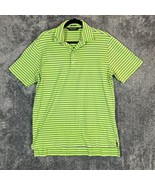 Ralph Lauren Polo Shirt Mens Medium Vintage Lisle Golf Striped Short Sleeve - $16.59