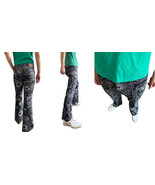 Men&#39;s RETRO FLARES PANTS Retro Floral Flower Hippie Mod 60s 70s Bell Bot... - $64.90
