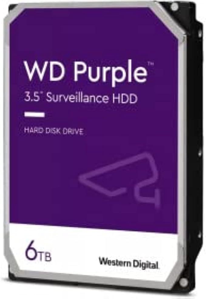 Western Digital 6TB WD Purple Internal Hard Drive HDD - WD62PURZ - £50.03 GBP