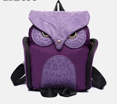 Women&#39;s Backpack Cute Owl Backpacks PU Leather School Bags - £26.25 GBP