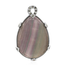 Jewelry of Venus fire Fluorite silver pendant - £629.89 GBP
