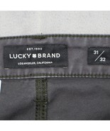 Lucky Brand Pants Mens 31 Black Flat Front Pockets 110 Skinny Straight J... - £28.43 GBP