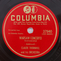 Claude Thornhill  - Warsaw Concerto / Love For Love - 1947 78 rpm Record... - $12.48