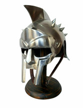 Fully Wearable Gladiator Movie Helmet Roman Arena Knight Maximus Armor Helmet A - £58.74 GBP