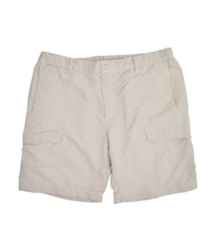 The North Face Nylon Hiking Shorts Mens 2XL Khaki Outdoor Baggy 10&quot; - £12.89 GBP