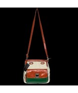 Stephanie Nicole Bucket Bag Beige Faux Leather Crossbody Front Zip Pocke... - €14,72 EUR