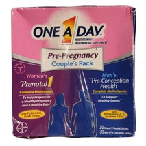 One A Day Men's & Women's Pre-Pregnancy Multivitamin Women's & Men's Exp 02/2024 - $29.69