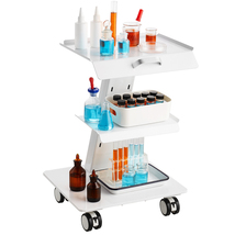 VEVOR Lab Trolley, 3-Layer Rolling Lab Cart, Metal Mobile Trolley, Swive... - $115.99