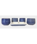 Pier 1 Imports Dipping  Condiment Sauce 4oz Bowls Set of 4 + 1 Shallow 4... - £17.69 GBP