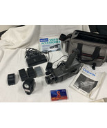 Sony Handycam Video 8 CCD-F34 AS IS PARTS ONLY 4 batteries, charger, bag... - £19.96 GBP