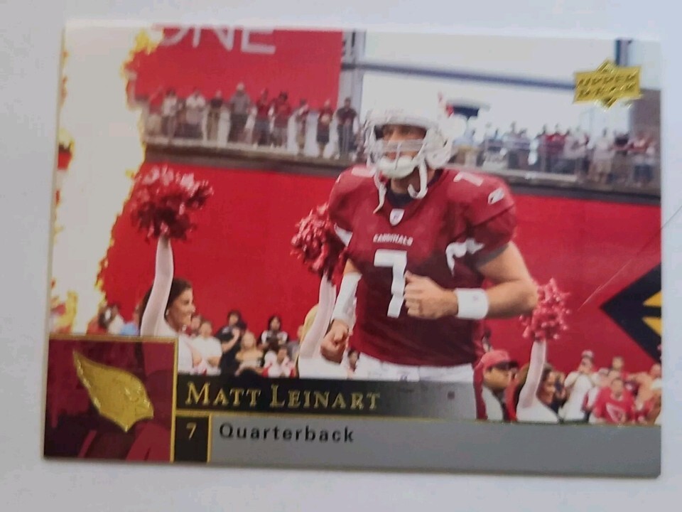 MATT LEINART 2009 Upper Deck #6, Arizona Cardinals - $1.45 MATT LEINART 2009 Upper Deck #6, Arizona Cardinals - $1.45
