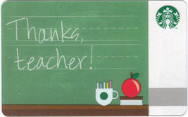 Starbucks 2012 Teacher Collectible Gift Card New No Value - £3.15 GBP