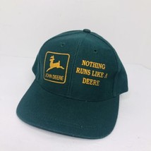 Vintage John Deere Nothing Runs Like A Deere Snapback Hat Wool Blend Puf... - $27.62